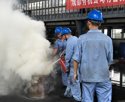 公司大邑园区开展2019年安全生产事故应急综合演练 公司大邑园区开展2019年安全生产事故应急综合演练